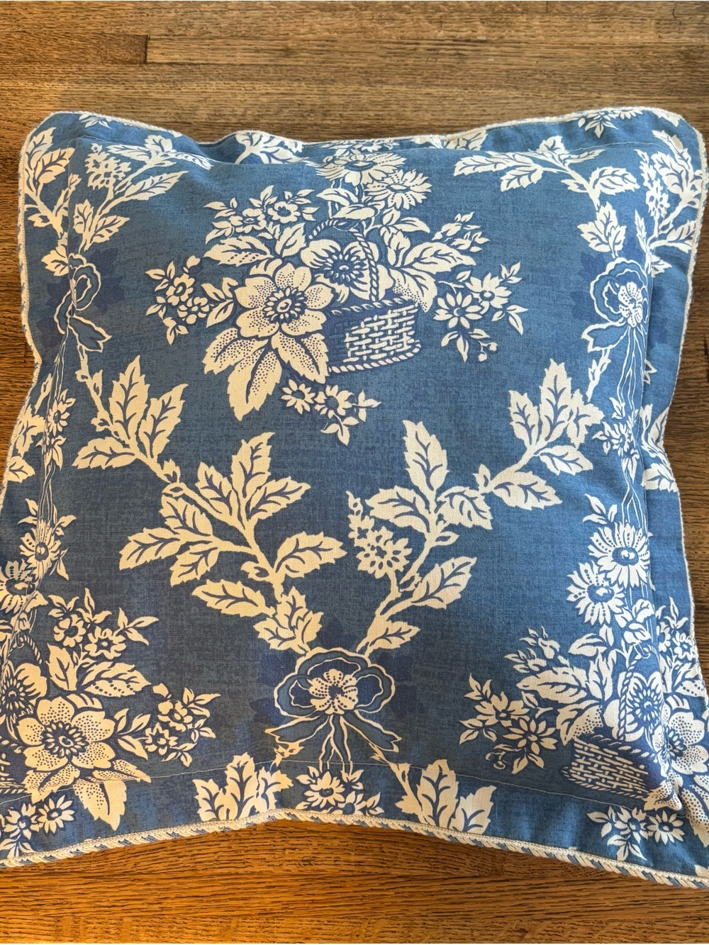 French Country Cottage English Farmhouse Paris Blue & White Toile Pillows - Picture 5 of 10